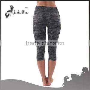 Women's Ombre Flexible Exercise Capri Pants thumbnail-4