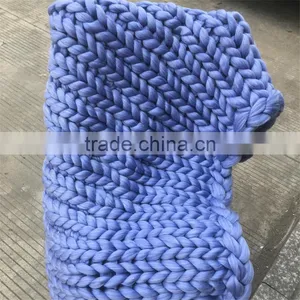 Fashion Simplicity Style Woolen Blanket Super Soft Coarse Wool Air-conditioning Blanket for Sofa Nap Blanket thumbnail-5