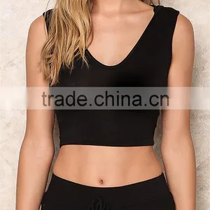 MGOO 2017 Fashionable Sleevless Running Hoodies Tops Plain Basic Shirts Jersey Custom Made Lycra Cotton Tops thumbnail-4