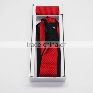 Red and Black Adjust Neckties, Good Match Hanky Box Sets thumbnail-1