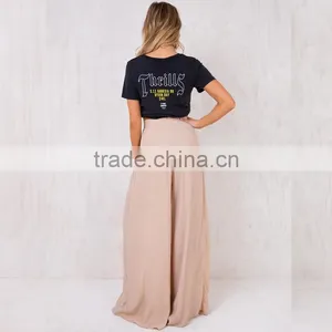 High Rise Split Wide Leg Pants for Women New Fashion Lady's Clothes thumbnail-4