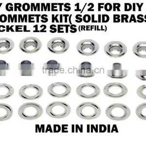 Solid Brass Grommets Kit for Leather thumbnail-3