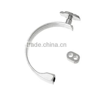 Half Bracelet Bangle Bar With Slider Hook Clasps Skull Halloween Silver Tone Clear Rhinestone 5.8cm X3.1cm 11mm X7mm thumbnail-3