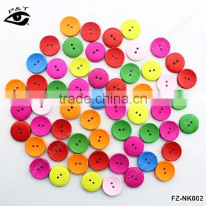 18MM Round Buttons Wood Buttons For Clothing Craft Decorations thumbnail-1