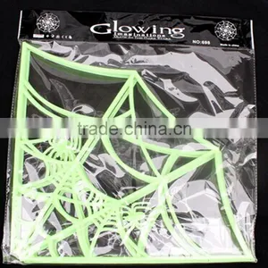 Halloween Glow in Dark Spider Web Luminous Party Decoration Spider Web thumbnail-2