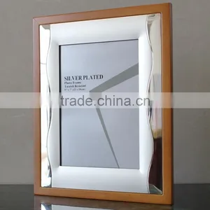 High Quanlity Assorted Design Wooden Silver Plated Photo Frame Trophy KJJ-05 thumbnail-3