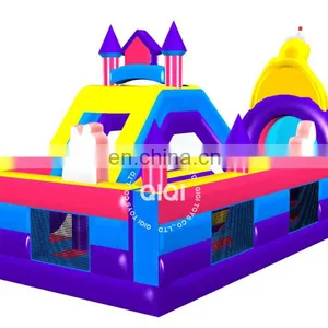 Princess Inflatable Bounce n Castle Obstacle Course for Beauty Girl thumbnail-2