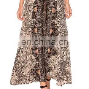 New Design High Waist Corean Long Maxi Skirt thumbnail-1