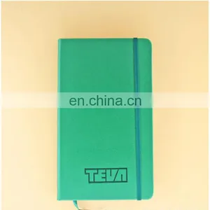 Manufacture Customized Stationery Green Hardcover School Custom Notebook With Elastic Clousure thumbnail-2