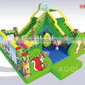 AOQI Big Discount New Design Animal Paradise Inflatable Combo From China thumbnail-1