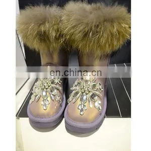 Aidocrystal 2016 NEW Women Winter Shoes Cheap Snow Boots Diamond Bling Boots For Girls thumbnail-2