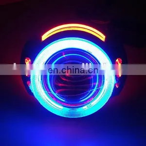 2.5" Hid Xenon Halo Projector Headlights for h1 h4 h7 With Ccfl Angel Eyes thumbnail-6