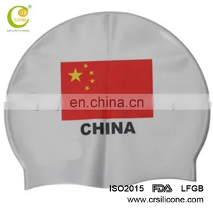 Multicolored Silicone Swim Cap / Swimming Hats From DR Factory thumbnail-1