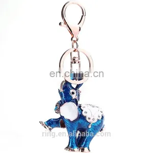 Online Product Selling Fashion Souvenir Items Gold Elephant Keychain thumbnail-2