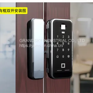 F5/F6-Fingerprint and Code Lock for Frameless Glass Door thumbnail-4