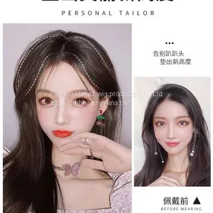 Wig Piece Pad Hair Root Patch Invisible no Trace One Piece of Thickening on Both Sides Increase the Amount of Hair Fluffy Top of the Hair Women thumbnail-3