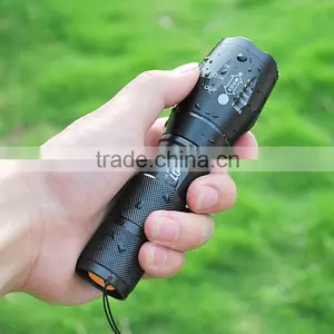 Promotion Cheap Aluminum Strong Bright Zoomable Led Flashlight thumbnail-2