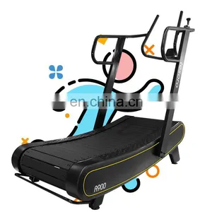 Exercise Treadmills Suitable for HIITCurved Treadmill & Air Runner Running Machine With High-end Display Burn More 30% Calories thumbnail-1