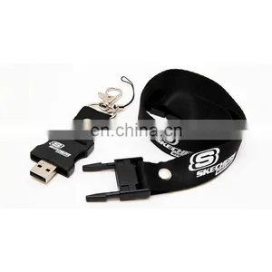 Business Gift Factory Lanyard USB Flash Drive 8GB 16GB Lanyard USB Memory thumbnail-2