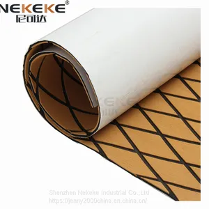 NEKEKE 70*190*0.6 cm Golden Yellow + Black + Diamond on Surface Boat Yacht Marine EVA Deck Foam Sheet Composite Outdoor Decking thumbnail-2