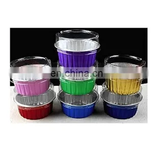New Aluminum Foil 125 ml Cake Cup Cupcake Baking Cup thumbnail-3