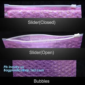 Shock-Resistance, Water-Resistant, Scratch-Resistant, Top Zip Lock, Reusable Reclosable Bubble Slider Zipper thumbnail-3