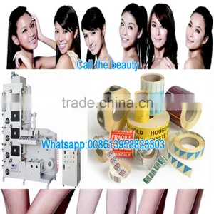 Adhesive Transparent PVC PE BOPP PET IR UV Flexo Sticker Label Printing Machine ( With Die Cutting and Slitting) Quality Choice Mos thumbnail-1