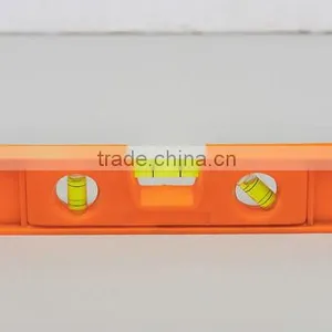 Plastic Spirit Level 6" 8" 9" ABS PP 3vials Torpedo Shape thumbnail-1