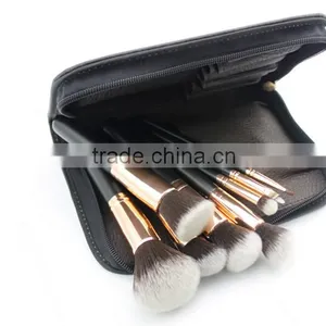 11pcs Gold Ferrule Luxury Makeup Brush Set Synthetic Hair thumbnail-4