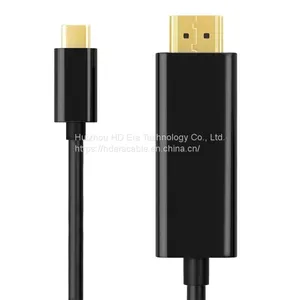 24k Gold-plated LOGO Design Type C to HDMI 4K for Mobile Phone and Laptop Type C HD1064 thumbnail-2