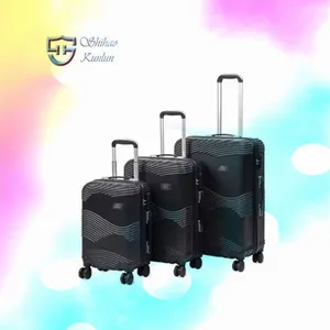 Wholesale Customized ABS PC Hard Shell 20/24/28 Inch Printed Luggage Luxury Design Travel Bags Suitcase Set 3PCS thumbnail-5