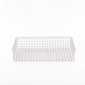 Durable 304 Stainless Steel Woven Wire Mesh Storage Basket for Industry thumbnail-4