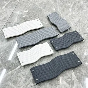 Wave-shaped Bathroom Sink Caddy Absorbent Diatomite Stone Bath Mat thumbnail-2