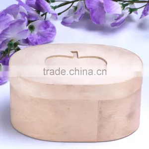 Wooden Soft Box,Custom Art Mind Box, Wooden Round Box for Apple thumbnail-1