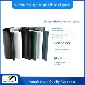 Aluminum Alloy Drainage Channels for Office Buildings. On-site Installation of Drainage Pipes. Advantages and Disadvantages of Prefabricated Gutters thumbnail-1