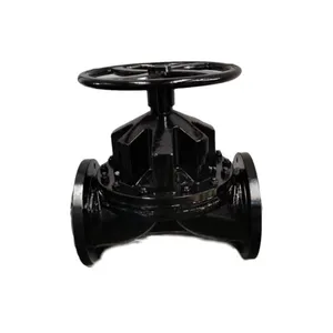 Cast Iron Flange Type EPDM Diaphragm Valve DN40 DN80 DN150 Diaphragm Gate Valves thumbnail-1