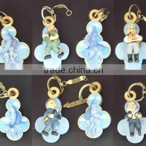 Hot Sale Gift Resin Beautiful Custom Souvenir Keyring With Metal thumbnail-3