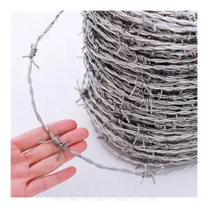 Barbed Wire Mesh Fence, Galvanized, CE Certified, 200m/500m Length, for Protecting Railways and Highways, Fastest Delivery thumbnail-4