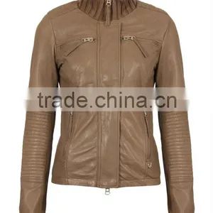 Genuine Leather Winter Jacket Women thumbnail-1