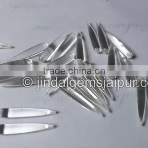 Top Quality Loose Gemstone Crystal Smooth Long Drops Half Drill thumbnail-1
