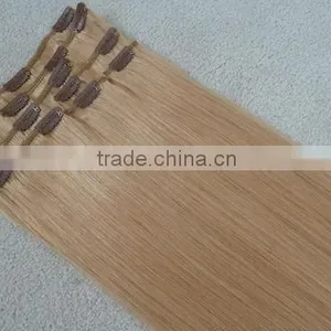 Hot Sale 100% Human Remy and Virgin Hair Clip in Hair Extensions for African American thumbnail-1