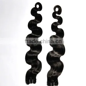 Qingdao Factory Wholesale 7A Brazilian Unprocessed Virgin Hair Weave Body Wave Natural Color Virgin Hair Extension thumbnail-2