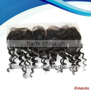 Virgin Remy Human Hair Body Wave Free Part Brazilian Ear to Ear Lace Closures thumbnail-1