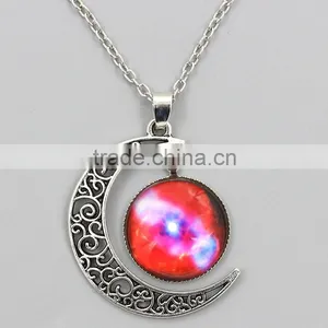 Factory Wholesale Sky Moon Time Necklace Star Cross Jewelry Quality Choice thumbnail-1
