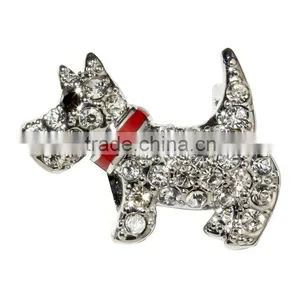 Custom Make Rhinestone Puppy Slide Charm for Pet Collars thumbnail-1