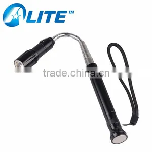 Telescopic Pick Up Tool Zoom Powerful Work Light Magnetic Flexible LED Flashlight thumbnail-1