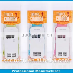 Portable High Speed 4.2 A EU UK USA AU Usb Travel Charger thumbnail-1