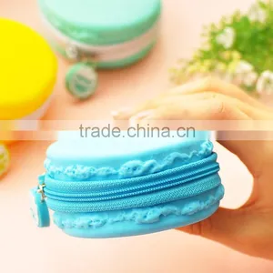 High Quality Macaron Cake Shape Silicone Waterproof Coin Purses thumbnail-2