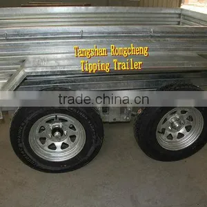 Hot Dipped Galvanized Hydraulic Tipping Box Trailer/ Tipper Trailer/ Farm Trailer thumbnail-5