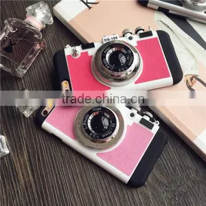 Fashion Design 3 in 1 Creative Silicone Camera Back Case Cover With Strap For IPhone 6S/6SPlus thumbnail-4